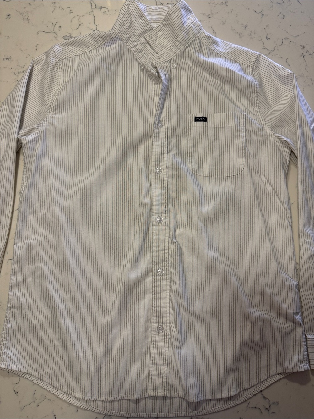 RVCA striped button down shirt